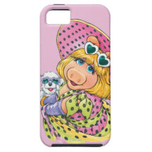 Miss Piggy Holding Puppy iPhone 5 Cases