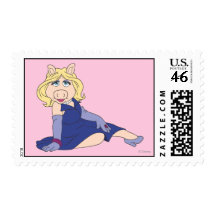 Miss Piggy in Purple Dress Postage