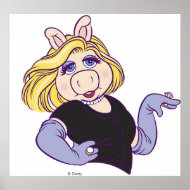  Miss Piggy standing in a styl Disney print