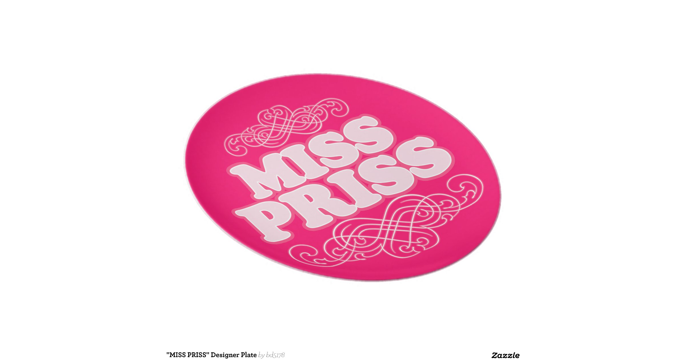 miss-priss-designer-plate-zazzle