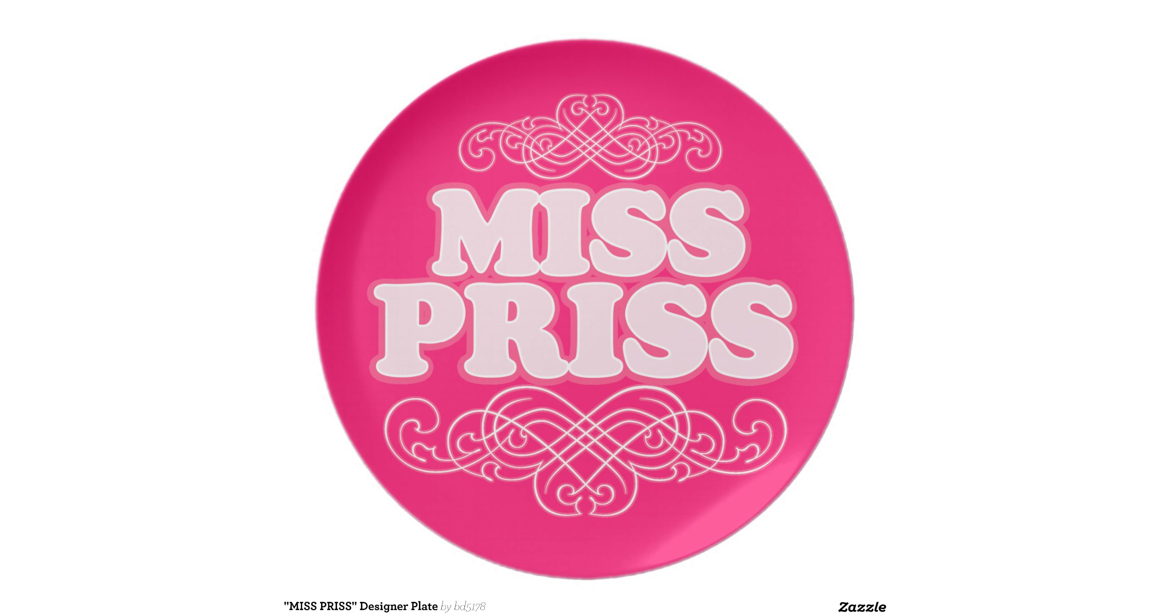 miss-priss-designer-plate-zazzle