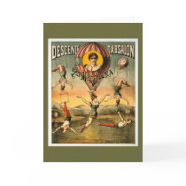 Miss Stena Flying Trapese Vintage Circus Poster cards