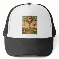 Miss Stena Flying Trapese Vintage Circus Poster Trucker Hat