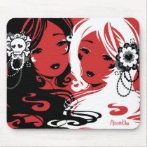 Miss Sugar and Miss Cyanide mousepads