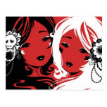 Miss Sugar & Miss Cyanide Postcard postcards
