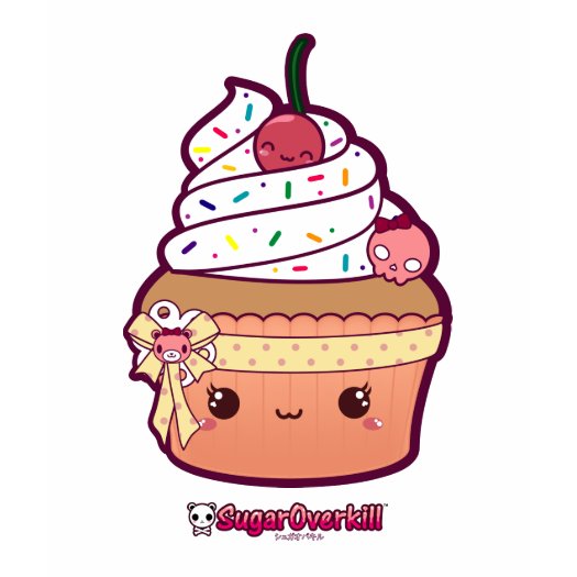 Miss Vanilla Kawaii Cupcake t-shirts