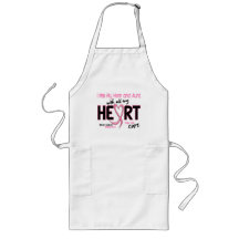 Miss With All My Heart Mom and Aunt Breast Cancer Aprons