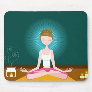 Miss Yoga Mousepad mousepad