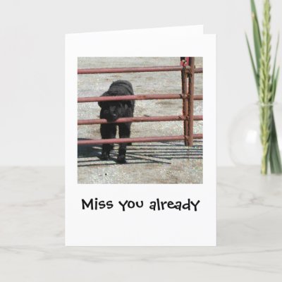 Miss you already greeting card by BeMerry