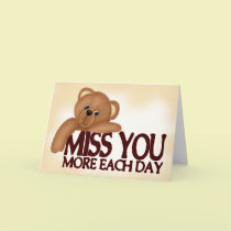 Miss You Bear cards