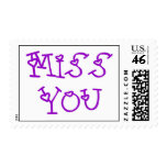 Miss You Greeting Postage
