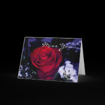 Miss You my Darling!-Beautiful Red Rose Valentine cards