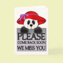 Miss You Panda cards