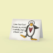 Miss You Penguin cards
