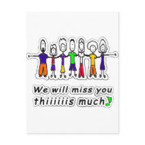 Miss You Postcard