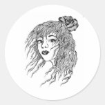 MIss you. Round Stickers