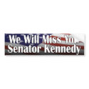 Miss You Ted Kennedy bumper stickers by wolfmama Miss You Ted Kennedy bumper stickers