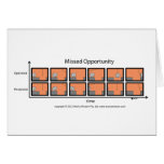 Missed Opportunity Elephant Strips Greeting Card