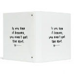 Missed Shot Quote v.2 Vinyl Binder