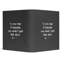 Missed Shot Quote v.2 binders by coastscapes Missed Shot Quote v.2 binders