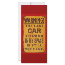 Missing Car rack cards