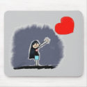 Missing heart mousepads