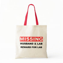 Missing Husband Lab bags