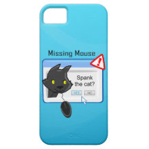 Missing Mouse? Spank the cat! iPhone 5 Case