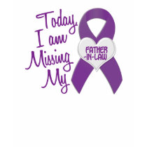 Missing My Father-In-Law 1 (Purple Ribbon) t-shirts