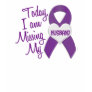 Missing My Husband 1 (Purple Ribbon) Tee Shirts