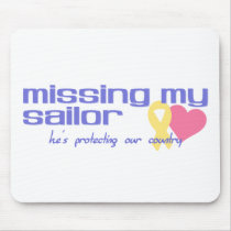Missing My Sailor mousepads by onestopguardshop Missing My Sailor mousepads