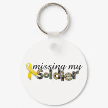 Missing My Soldier keychains