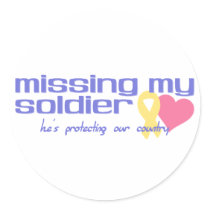 Missing My Soldier stickers