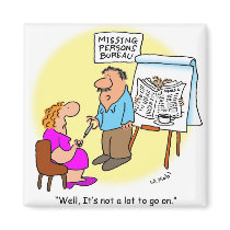 Missing Person magnets