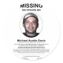 Missing Person stickers