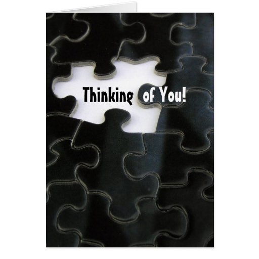 Missing Puzzle Piece Card Zazzle