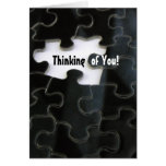 Missing Puzzle Piece Greeting Cards