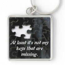 Missing Puzzle Piece Keychain