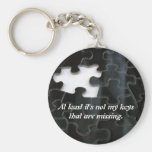 Missing Puzzle Piece Keychain