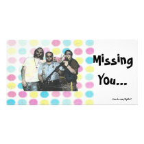 Missing You - 60's Photo Card