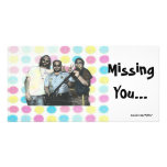 Missing You - 60's Photo Card