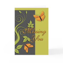 Missing You Card card