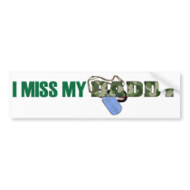 Missing You Daddy Bumper Sticker