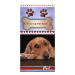 Missing you dog photo template personalized photo card