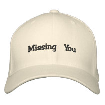 Missing You embroidered hats