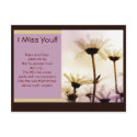 Missing You Flower Garden postcards by Designdivaad Missing You Flower Garden postcards
