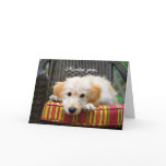 Missing You Golden Doodle Greeting Card