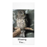Missing you custom photo card