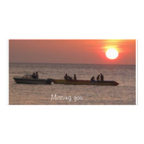 Missing you... custom photo card