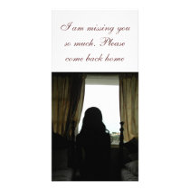 missing you post card photo greeting card